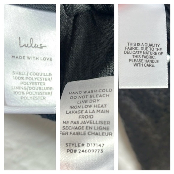 Lulu's Forever Your Girl Black Sequin Holiday Ruched Wrap Style Mini Dress - Picture 11 of 11